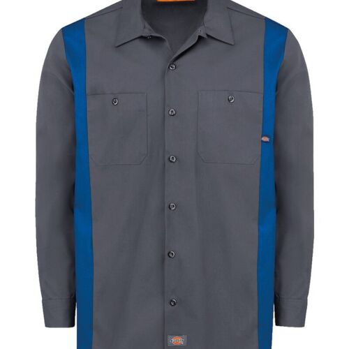 Men's Tall Industrial Colorblocked Long Sleeve Shirt Thumbnail