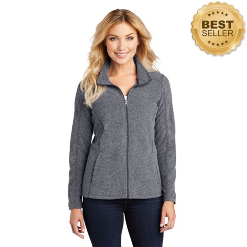 Ladies Heather Microfleece Jacket Thumbnail
