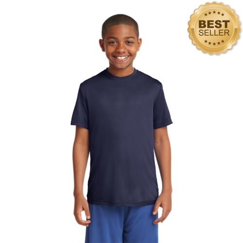 Youth Poly T-Shirt (White) Thumbnail